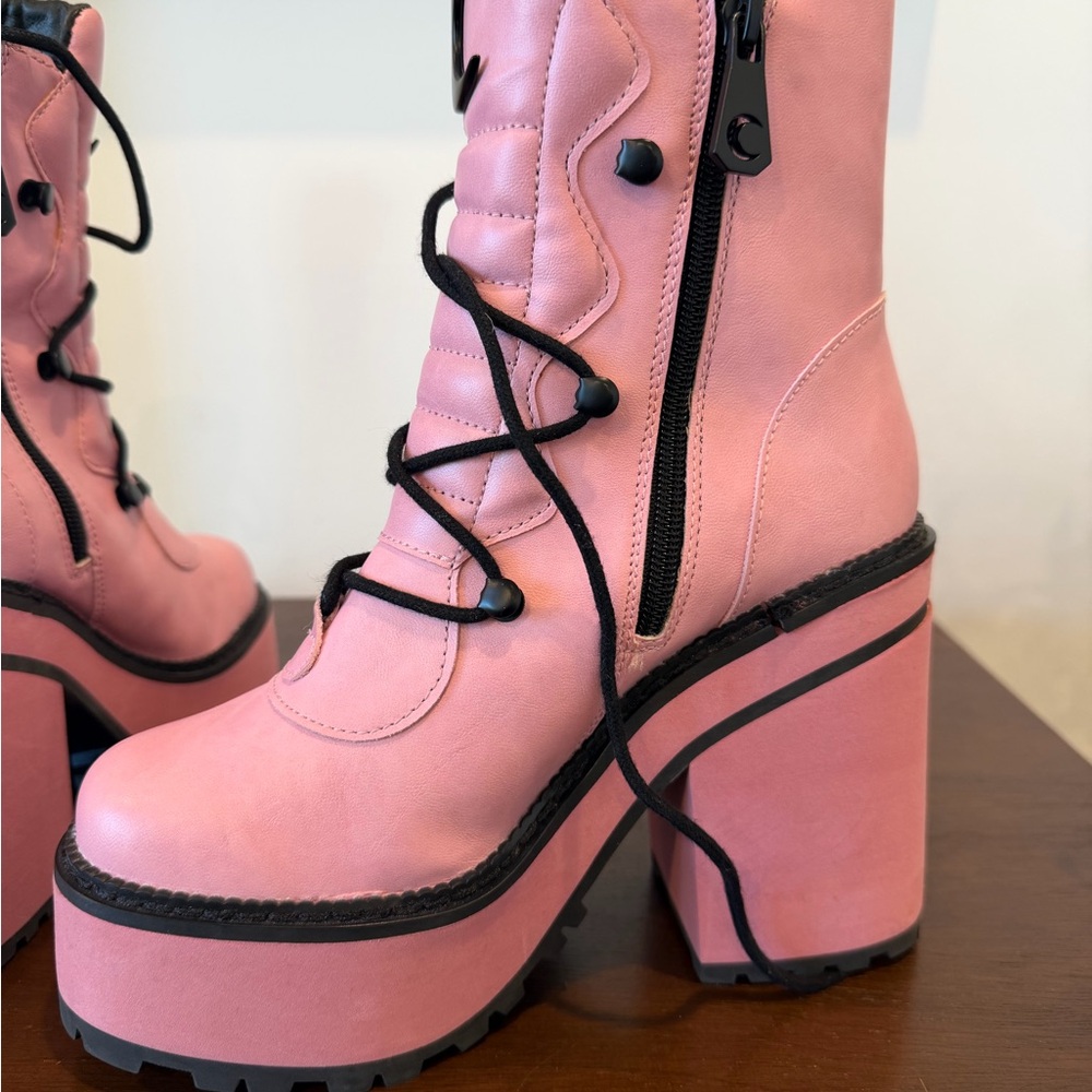 Killstar pink platform boots 6 - Picture 10 of 12